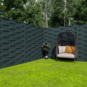 Bergz Enlaceia Fence Panels Lake Land Grey